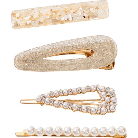 Nobrand---Kit-Grampos-de-Cabelo-Strass-e-Pérola-Artificial-Branco-e-Dourado-(4-Peças)--3