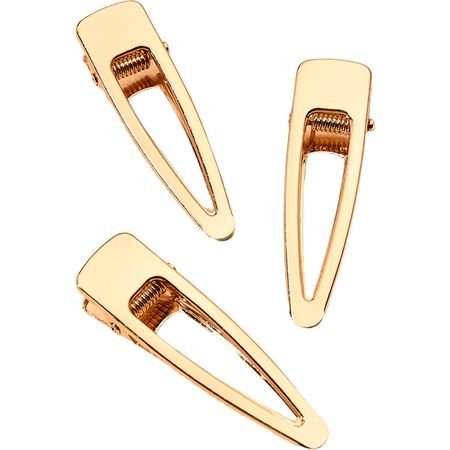 Nobrand---Kit-Grampos-de-Cabelo-Gota-de-Água-Dourado-(3-Peças)--1