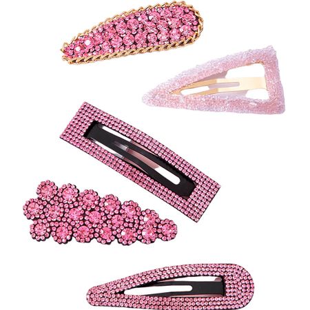 Nobrand---Kit-Grampos-de-Cabelo-Strass-Rosa-(5-Peças)--1