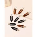 Nobrand - Kit Grampos de Cabelo Simples Oncinha e Preto (10 Peças)