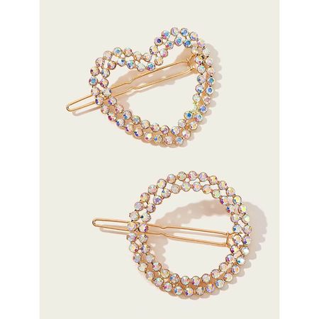 Nobrand---Kit-Grampos-de-Cabelo-Strass-Redondo-e-Coração-Multicor-(2-Peças)--2