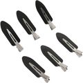 Nobrand - Kit Grampos de Cabelo Reto Sem Dobra Preto (6 Peças)