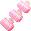 Nobrand - Kit Bobes de Cabelo com Velcro e Presilha 23mm Nº 2 Rosa (3 Peças)