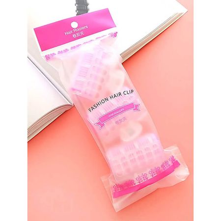 Nobrand---Kit-Bobes-de-Cabelo-com-Velcro-e-Presilha-23mm-Nº-2-Rosa-(3-Peças)--3