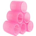 Nobrand - Kit Bobes de Cabelo com Velcro 40mm Nº 5 Rosa (6 Peças)