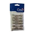 Santa Clara - Kit Clips de Cabelo Metal Médio 6cm (12 Peças)