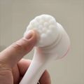 Nobrand - Bastão de Limpeza Facial 2 em 1 Pincel e Esfoliador Branco com Rosa