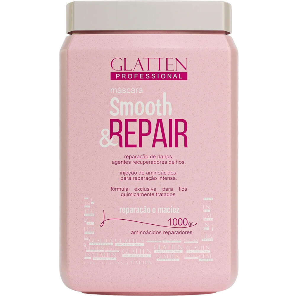 Glatten Smooth & Repair - Máscara Reparação Pós Química 1kg