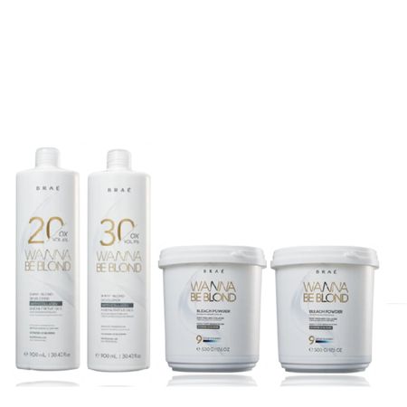 BRAÉ-Wanna-Be-Blond-Água-Oxigenada-20v-900ml+Água-Oxigenada-30v-900ml+2-Pó-Descolorante-500g--1