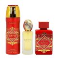 Kit Lattafa Badee Al Oud Sublime Edp 100ml + Desodorante 200ml + Hair Mist 50ml Kit