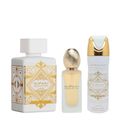 Kit Lattafa Bae'e Al Oud Honor & Glory - Edp 100ml + Hair Mist 50ml + Desodorante 200ml Kit