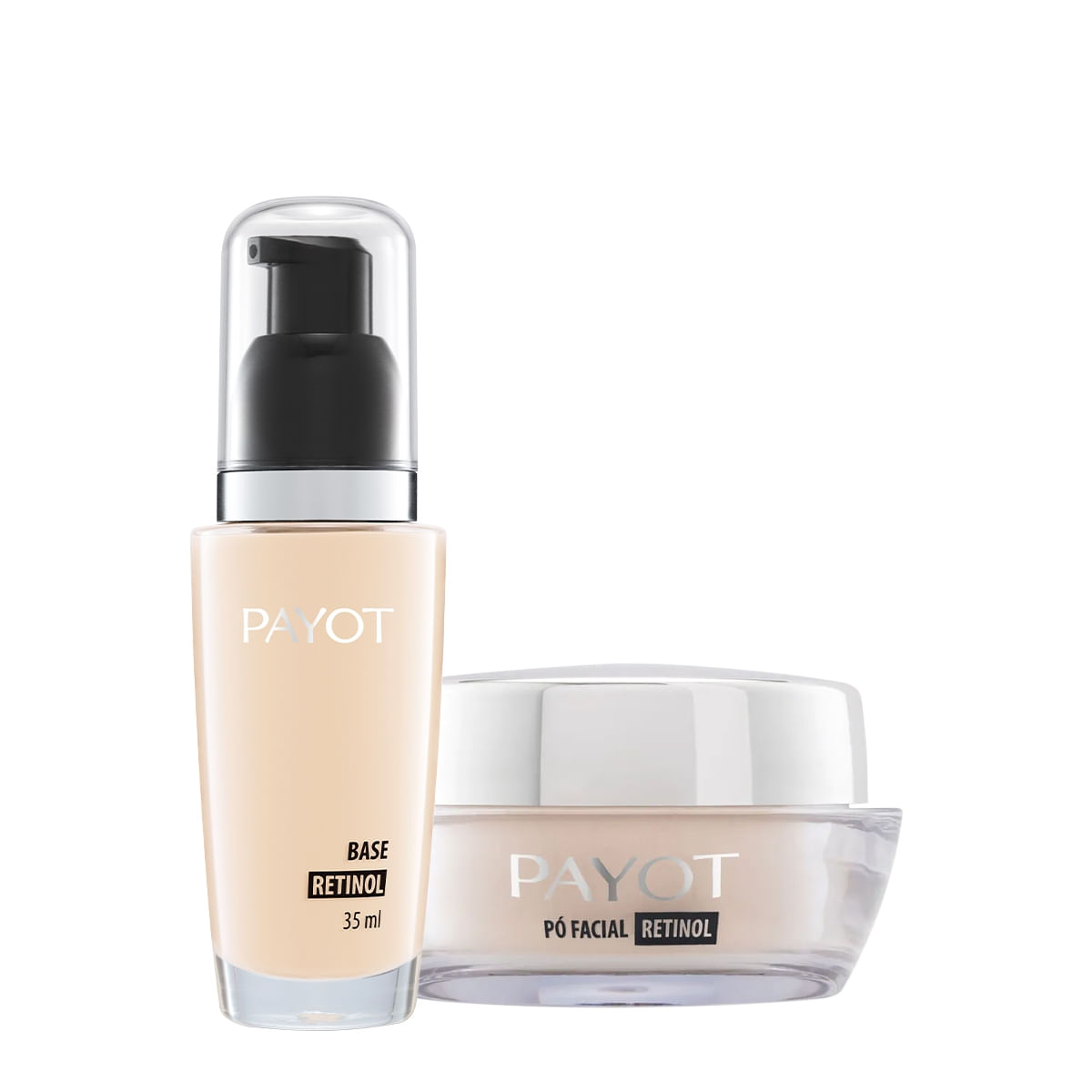Kit Payot Base Retinol 10 e Pó Solto Translúcido Matte