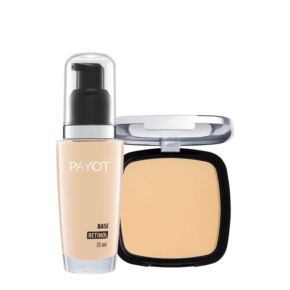 Kit Payot Base Retinol 20 e Pó Solto Translúcido Matte