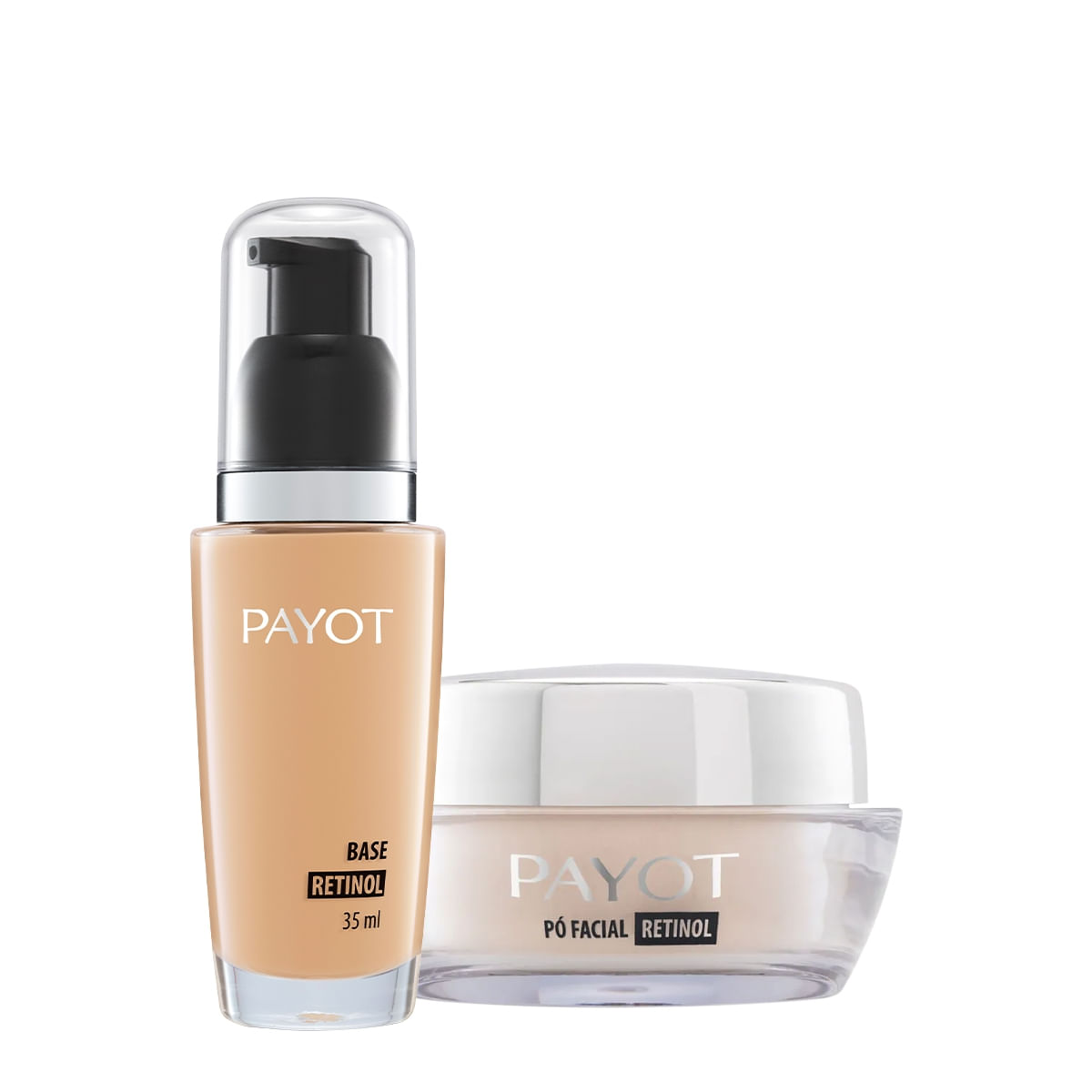 Kit Payot Base Retinol 40 e Pó Solto Translúcido Matte