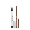 Kit Payot Caneta Delineadora Silver Marrom e Lapiseira Retrátil a Prova D´Água Marrom
