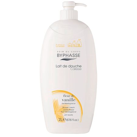 Byphasse-Caresse-Fleur-de-Vanille---Creme-de-Banho-2L-1-Un--2