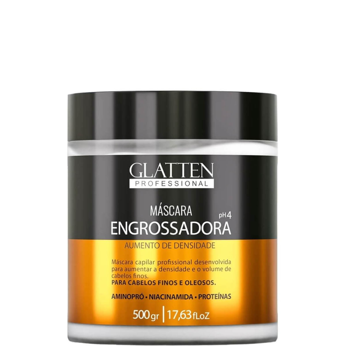 Glatten Engrossador - Máscara Volumadora Aumento de Densidade 500g