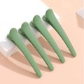 Nobrand - Kit Clips de Cabelo Curvos 7cm Verde (4 Peças)