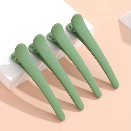 Nobrand---Kit-Clips-de-Cabelo-Curvos-7cm-Verde-(4-Peças)--3