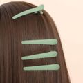 Nobrand - Kit Clips de Cabelo Curvos 7cm Verde (4 Peças)