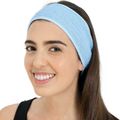 Santa Clara - Faixa para Cabelo Atoalhada Com Velcro Azul