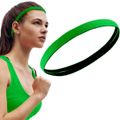 Nobrand - Mini Faixa de Cabelo Esportiva Com Silicone Antiderrapante Verde Escuro