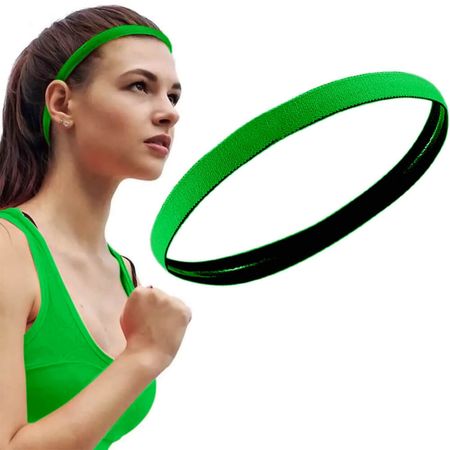 Nobrand---Mini-Faixa-de-Cabelo-Esportiva-Com-Silicone-Antiderrapante-Verde-Escuro--1