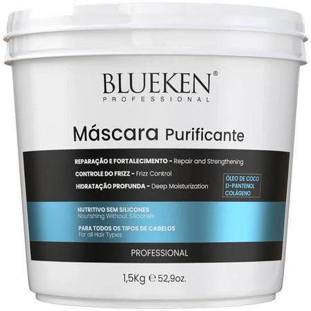 Blueken-Purificante---Máscara-de-Reparação-Nutritiva-Antifrizz-1,5kg--1