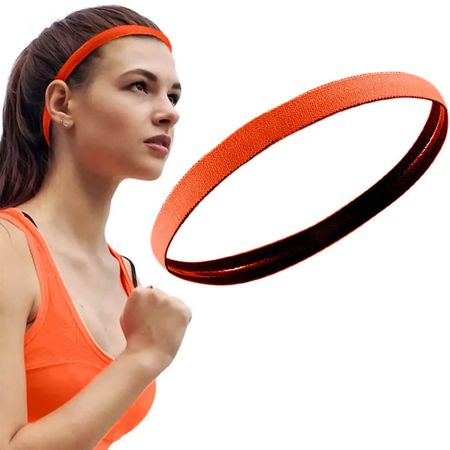 Nobrand---Mini-Faixa-de-Cabelo-Esportiva-Com-Silicone-Antiderrapante-Laranja--1