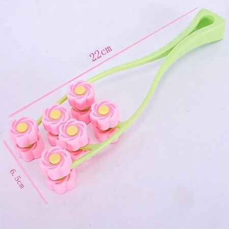 Nobrand---Rolo-Massageador-Facial-3D-em-V-Plástico-Flexível-Verde-com-Rosa--4