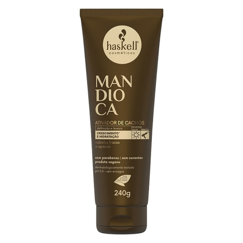 Haskell Mandioca Ativador de Cachos 240g