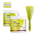Kit Deva Curls Styling Cream 500g + Super Cream 500g + Escova