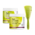 Kit Deva Curls Styling Cream 500g + Super Cream 500g + Escova