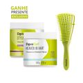 Kit Deva Curls Styling Cream 500g + Máscara Heaven in Hair 500g + Escova