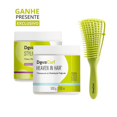 Kit-Deva-Curls-Styling-Cream-500g-+-Máscara-Heaven-in-Hair-500g-+-Escova--5
