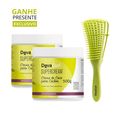 Kit Deva Curls Duo SuperCream Creme de Cocos para Cachos 500g + Escova
