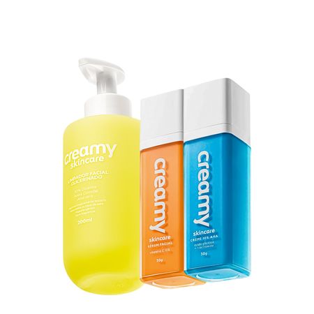 Kit-Creamy-Skincare-Limpador-Glicerinado-Vitamina-C-Glicólico-(3-produtos)--1
