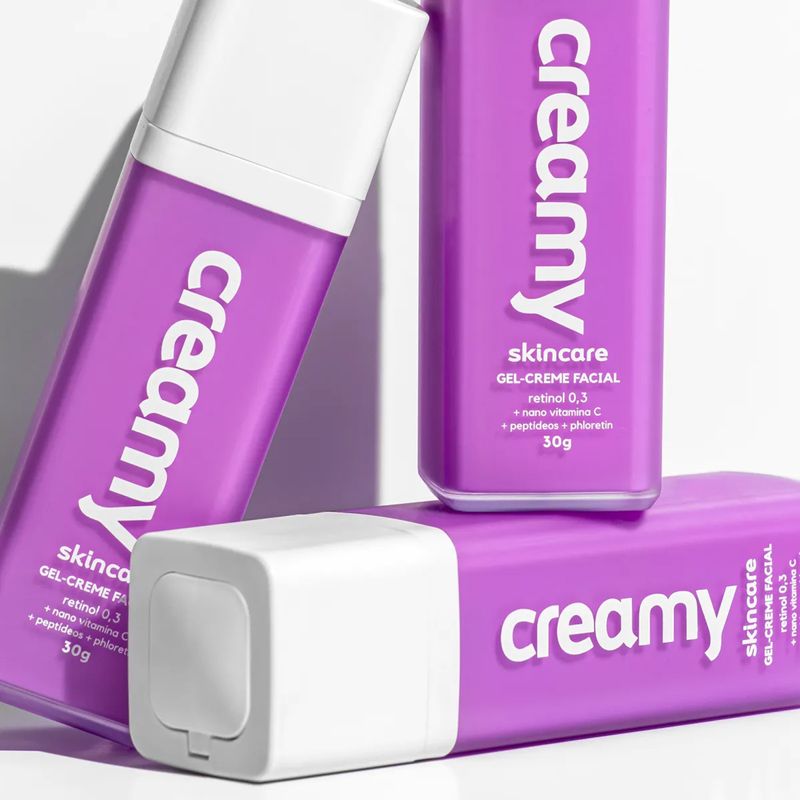 Kit Creamy Skincare Limpador Glicerinado Vitamina C Retinol (3