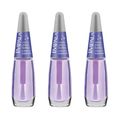 Kit Esmalte Verniz Impala Extra Brilho 7,5ml C/3