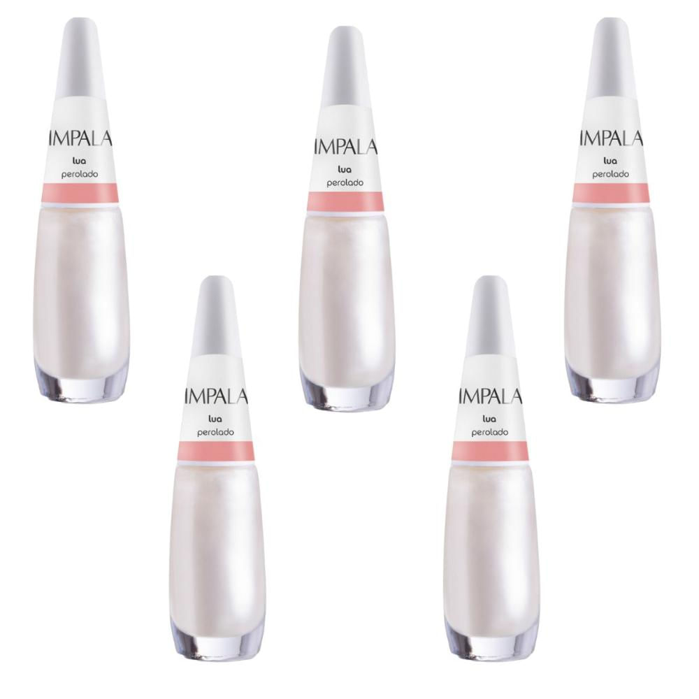 Kit Esmalte Perolado Impala Lua 7,5ml C/5