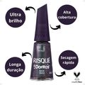 Esmalte Metálico Risqué & Doritos Nada Óbvio 8ml