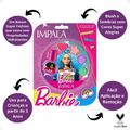 Kit Impala Barbie:1 Esmalte Shine Bright e Paleta de Maquiagem Infantil