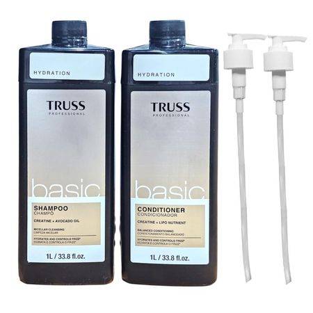 Kit-Truss-Basic---Shampoo-1L-+-Condicionador-1L-+-Válvula-Pump--1