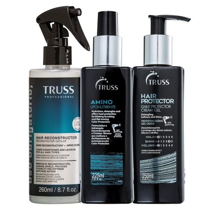 Kit-Truss---Uso-Obrigatório-260ml-+-Finalizador-Amino-225ml-+-Hair-Protector-250ml--1