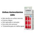 Unhas Autocolantes Kiss Ny Impress Self Love 220v Quadrado Médio Imc05b