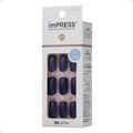 Unhas Autocolantes Kiss New York Impress Quadrado Médio Look At Me Bipm420br