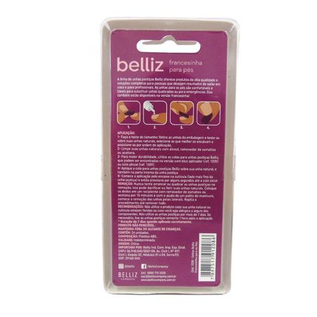 Unhas-Postiças-Francesinha-Para-Pés-Belliz-C/24-Uni-Cód.1208--4