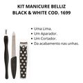Kit Manicure Belliz Black & White Cod. 1699