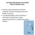 Kit Manicure Infantil Ricca Belliz Azul Cod.1088