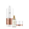 Kit Wella Professionals Fusion Reflections Shampoo Máscara Oil Light (3 produtos)